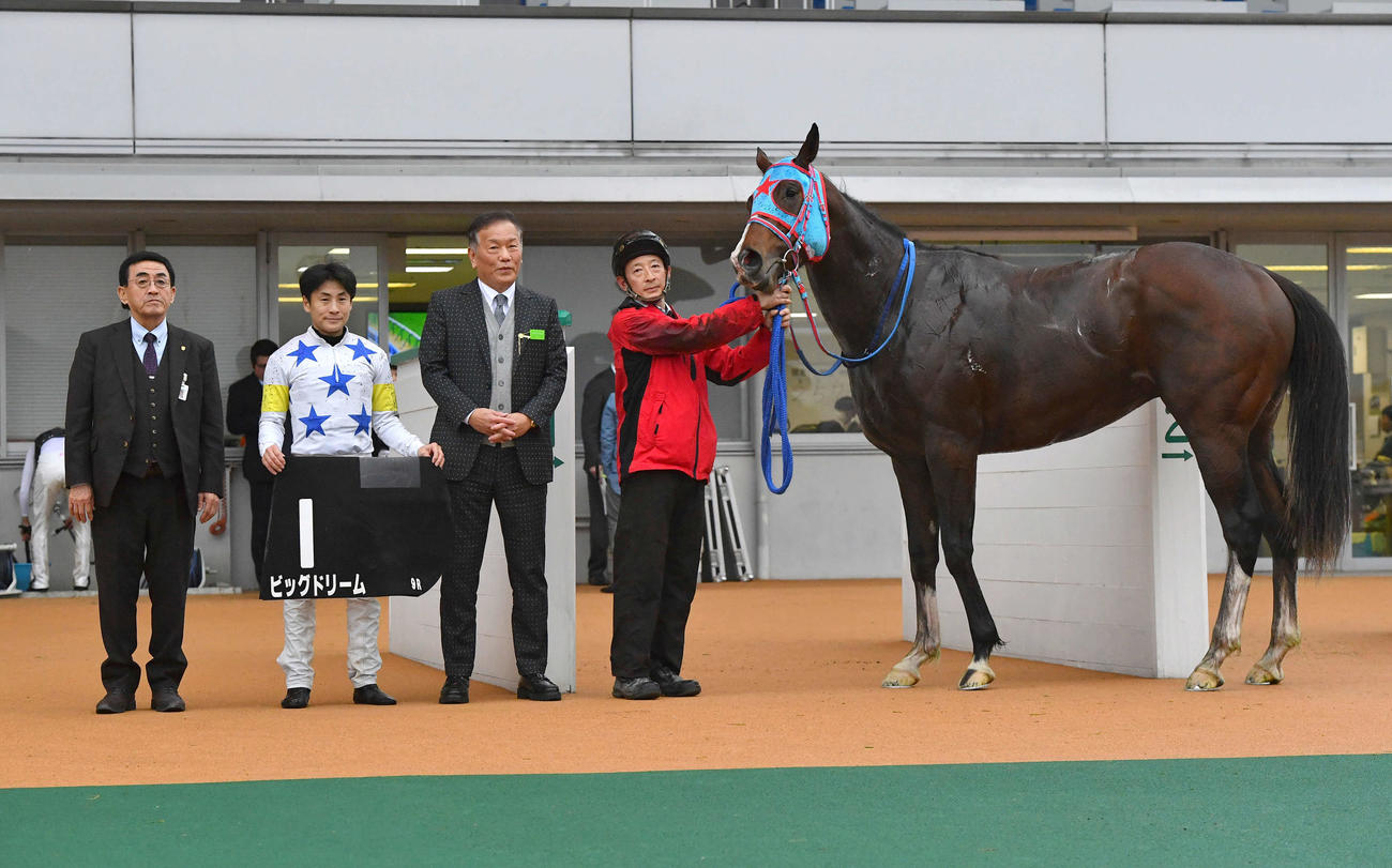 小倉9R萌黄賞、勝利したビッグドリームと吉田隼人騎手（撮影・岩下翔太）