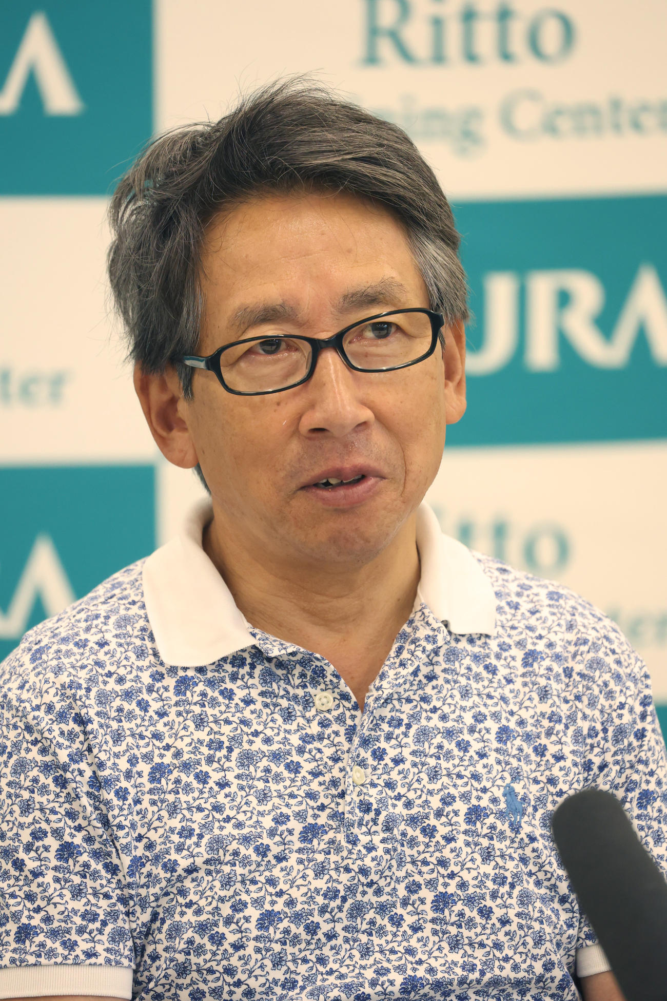 安田隆行調教師（2023年9月撮影）
