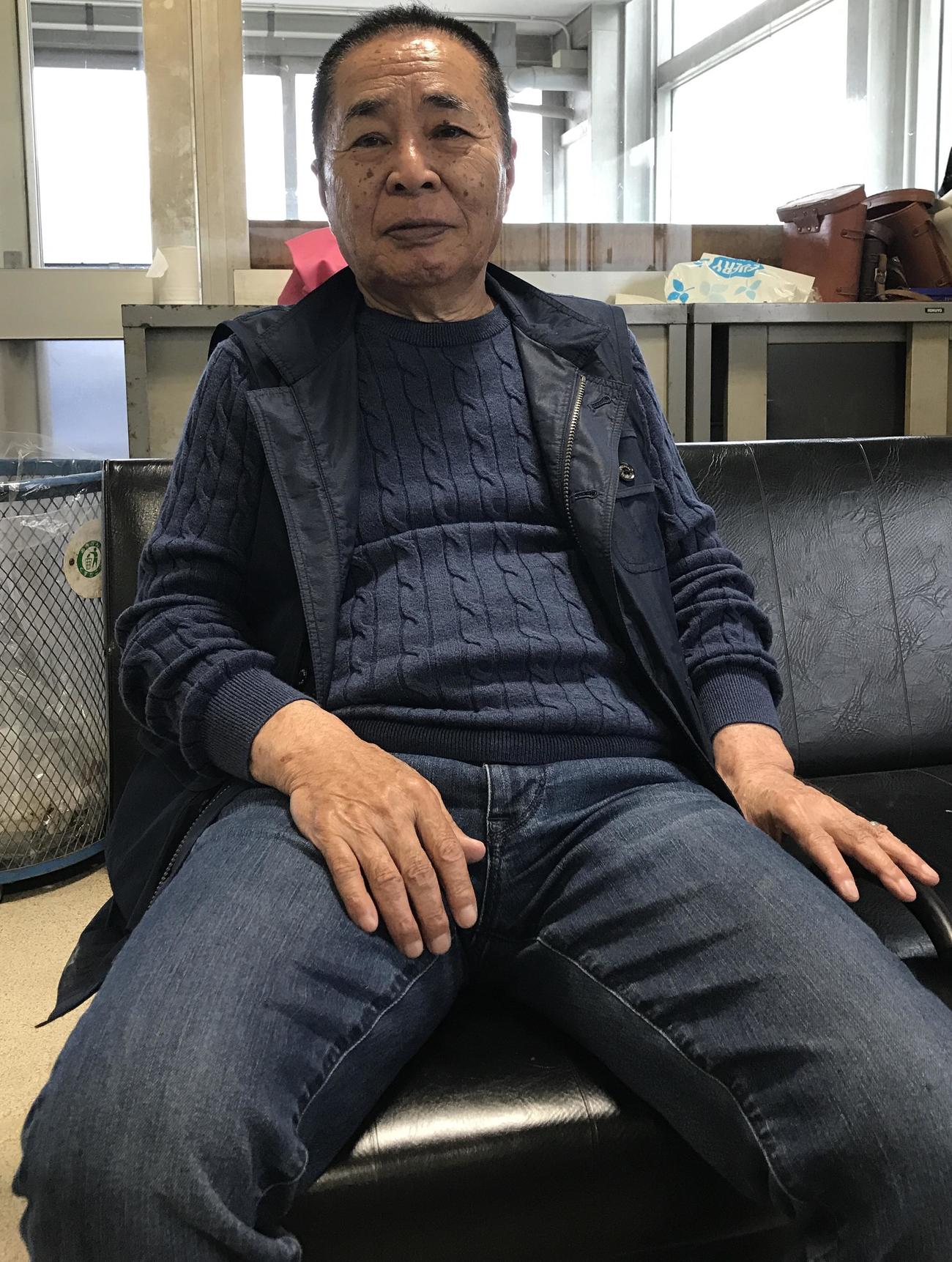 小原伊佐美元調教師（2017年4月撮影）