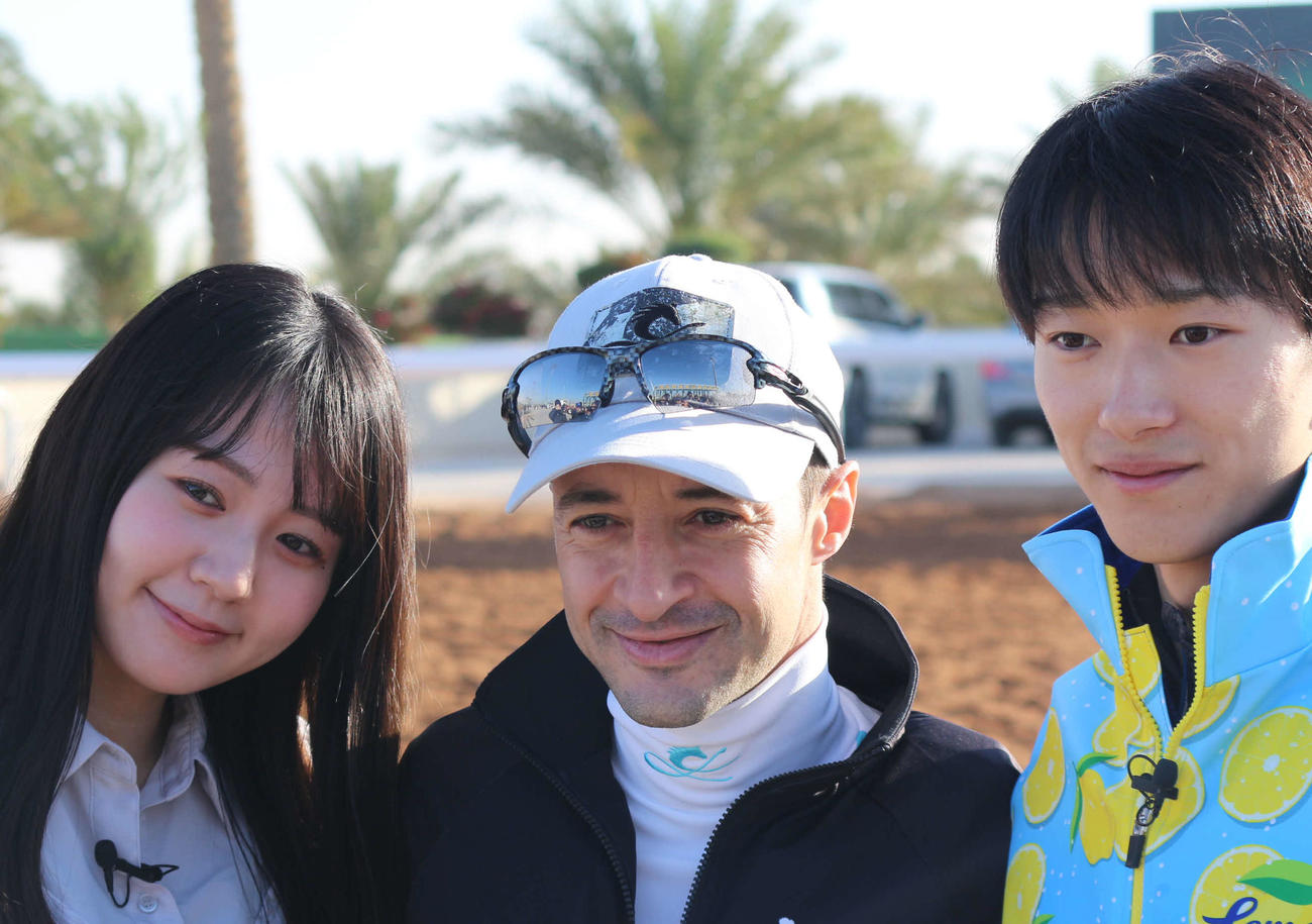 デルマソトガケでサウジC制覇を狙うルメール騎手（撮影・木南友輔）