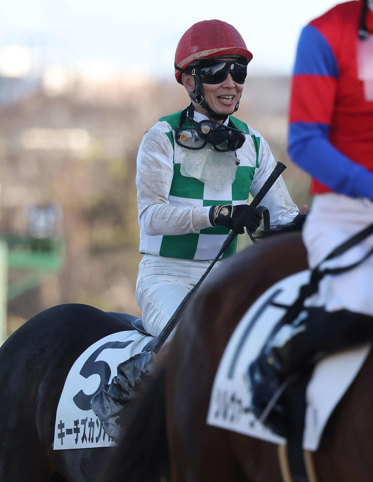 中山12R、現役最後の騎乗となった4歳上1勝クラスは10着だった武士沢騎手（撮影・丹羽敏通）