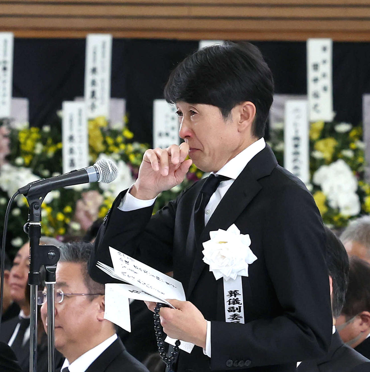 故藤岡康騎手の合同葬で涙ながらに弔辞を述べる武豊騎手