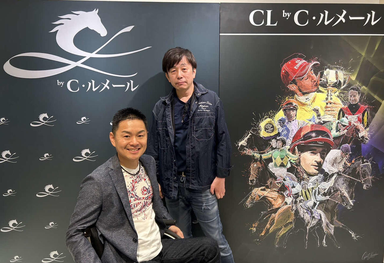 「CL by C・ルメール」ポップアップストアでトークショーを行った藤井勘一郎氏（左）と佐藤哲三氏（阪急うめだ本店）