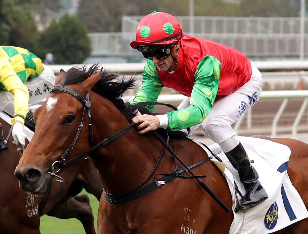 インビンシブルセージがチェアマンズスプリントプライズを制した（（C）The Hong Kong Jockey Club）