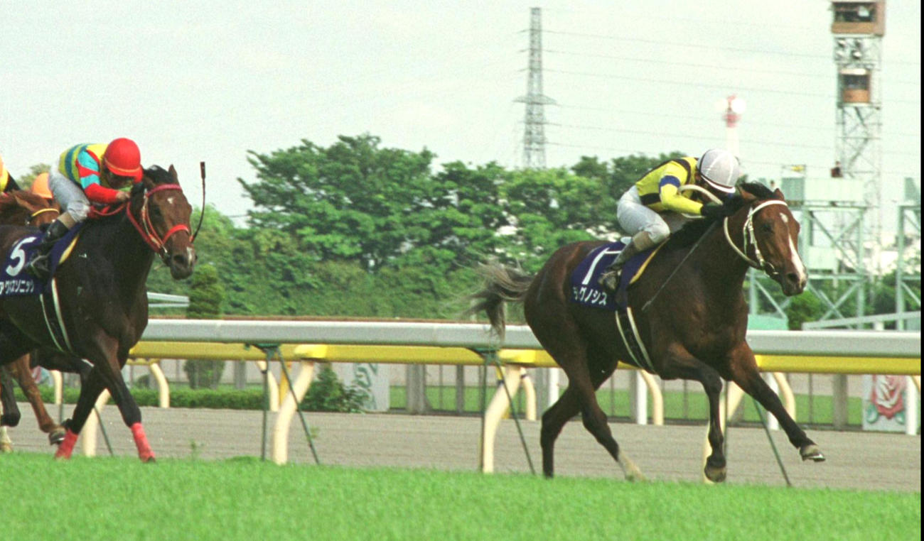 02年NHKマイルCをテレグノシスで制した勝浦騎手