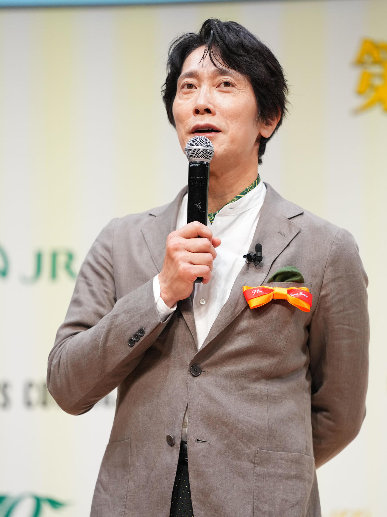 日本ダービーの魅力について語る佐々木蔵之介（撮影・横山健太）