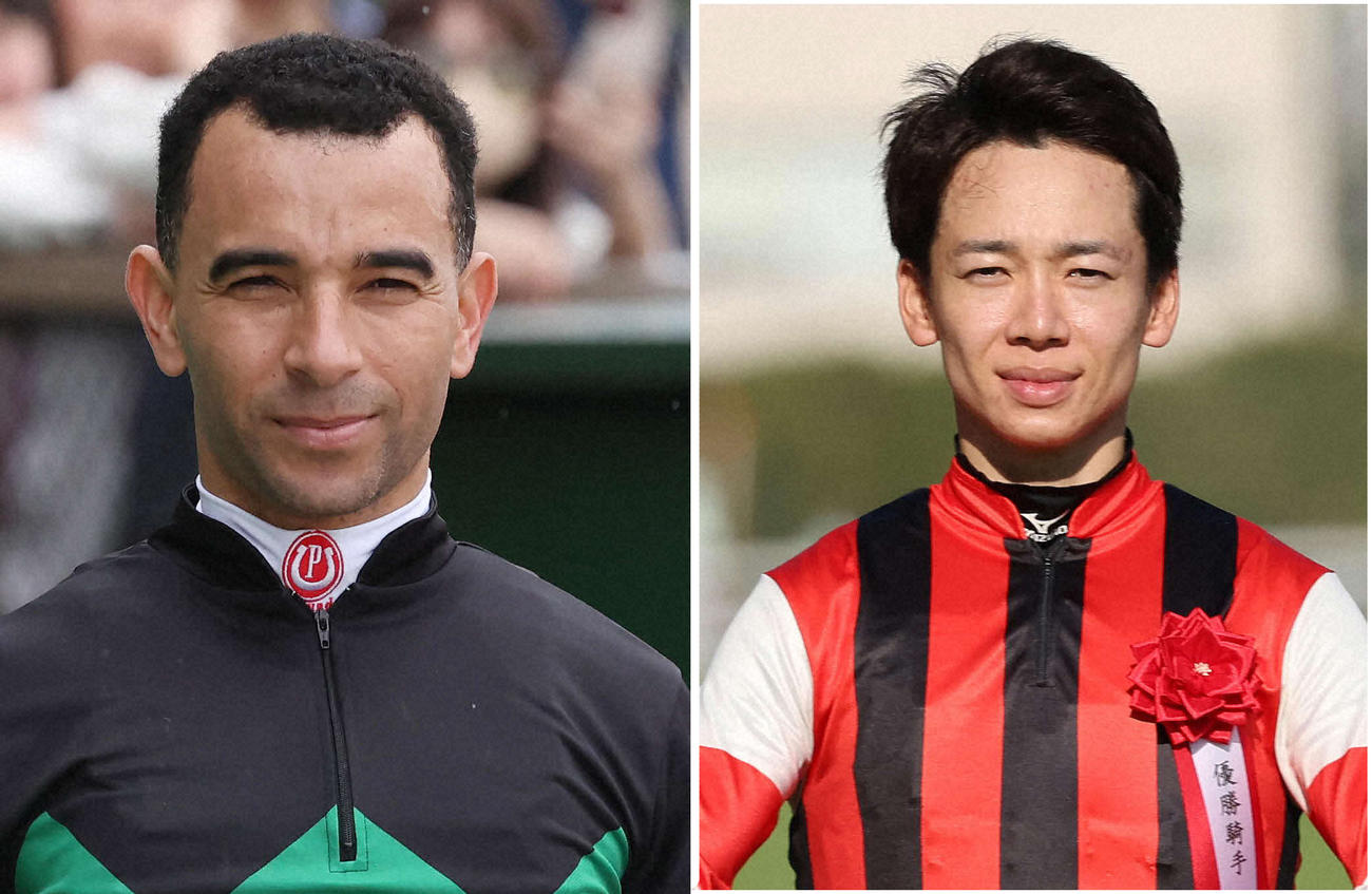 ジョアン・モレイラ騎手（左）と松山騎手