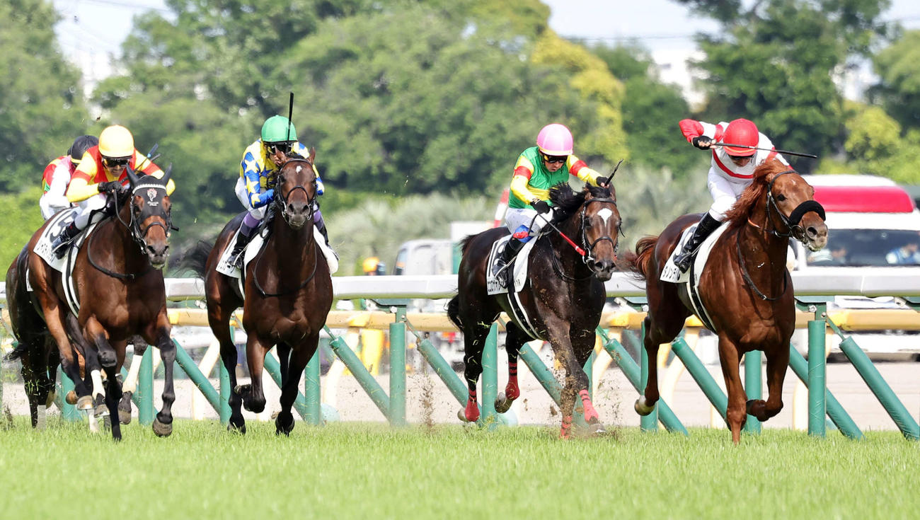 ダービーを制したダノンデサイル（右）と横山典弘騎手（撮影・鈴木正人）