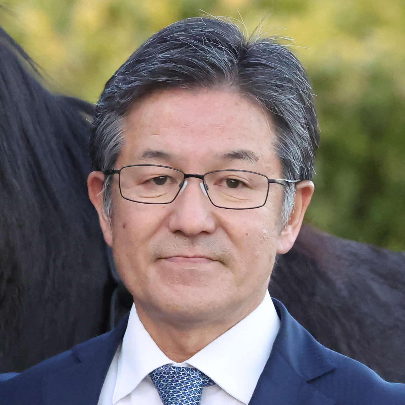 中竹和也調教師（2023年12月3日撮影）