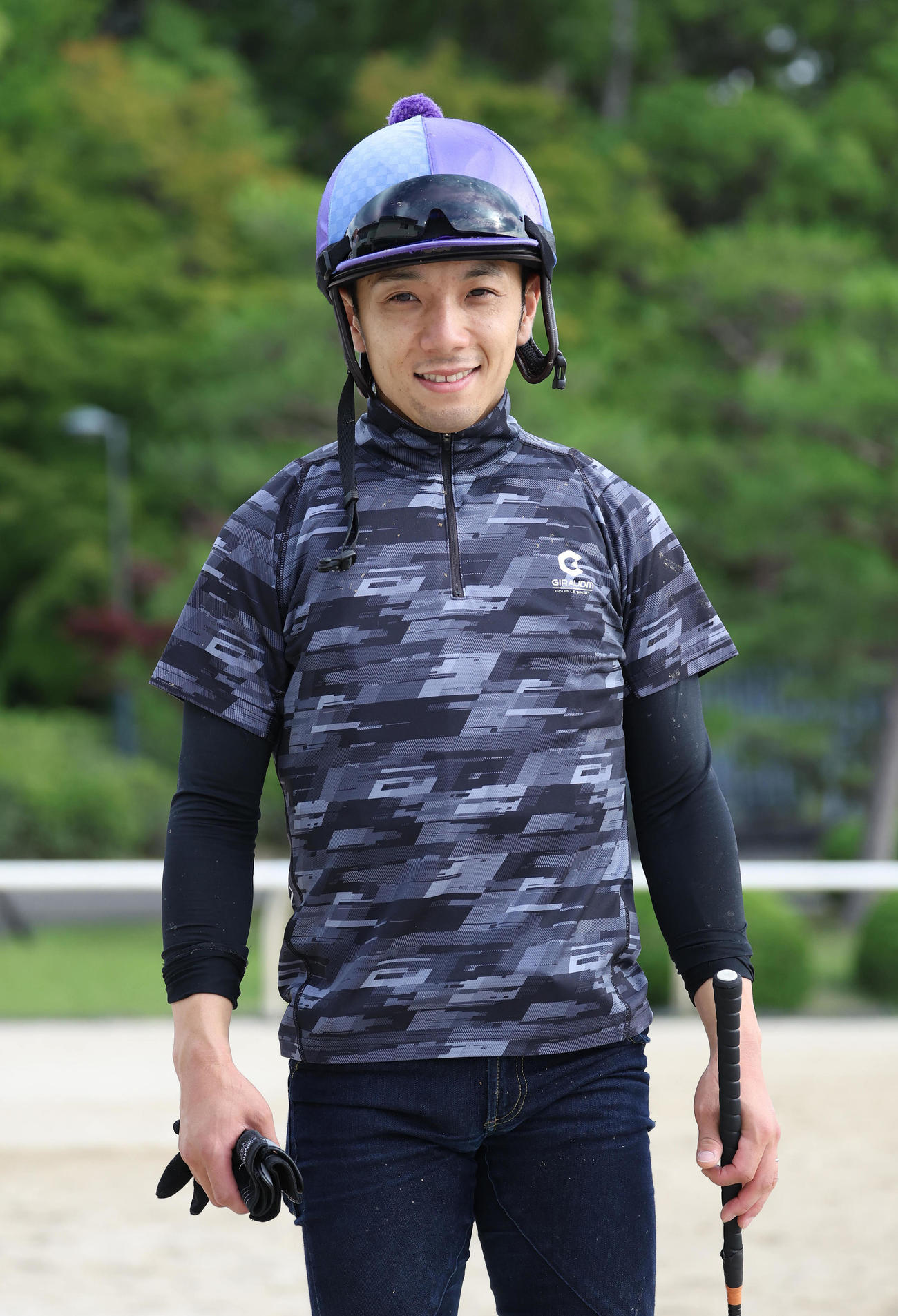 ベリーヴィーナスでマーメイドSに挑む藤懸騎手（撮影・白石智彦）