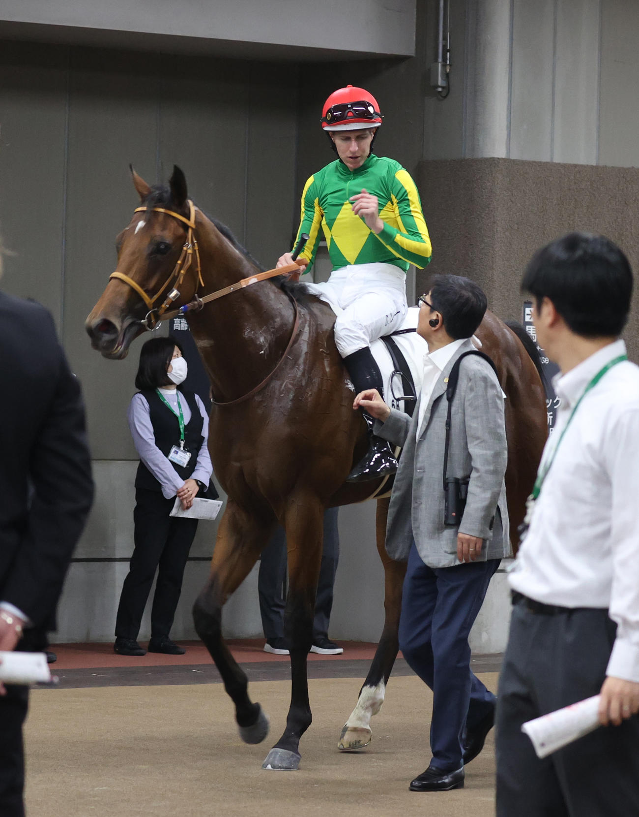 東京6R新馬戦を制したサトノカルナバルとレーン騎手（撮影・柴田隆二）