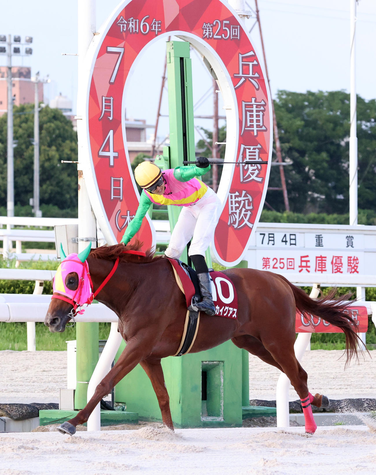兵庫優駿を制したマルカイグアスと鴨宮祥行騎手
