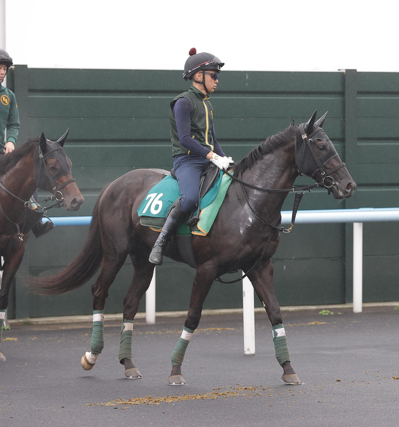 函館競馬場で調整を積むヤンキーバローズ