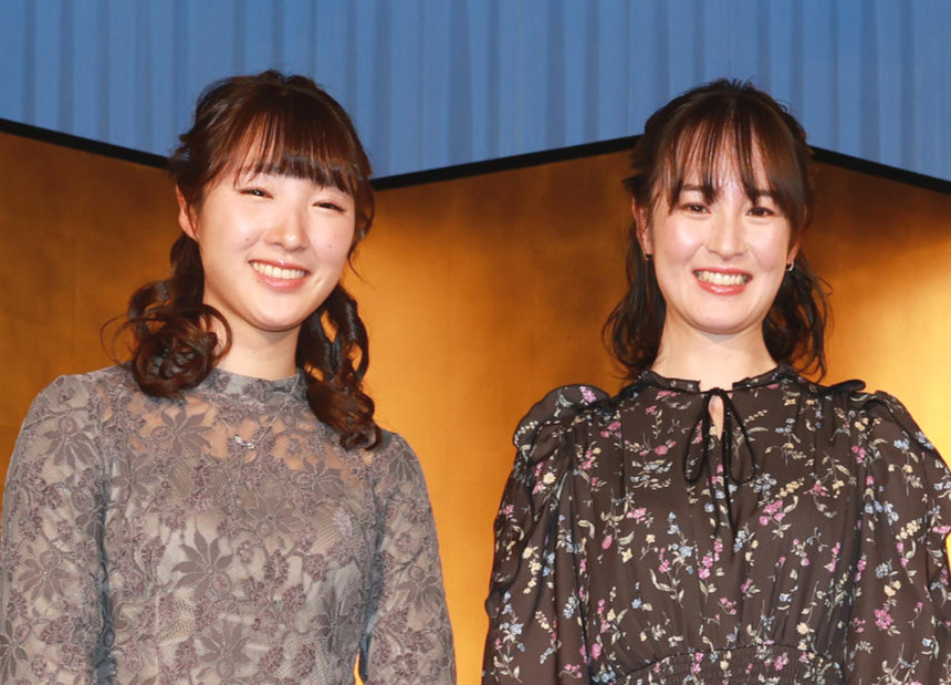 永島まなみ騎手（左）と藤田菜七子騎手（2023年撮影）