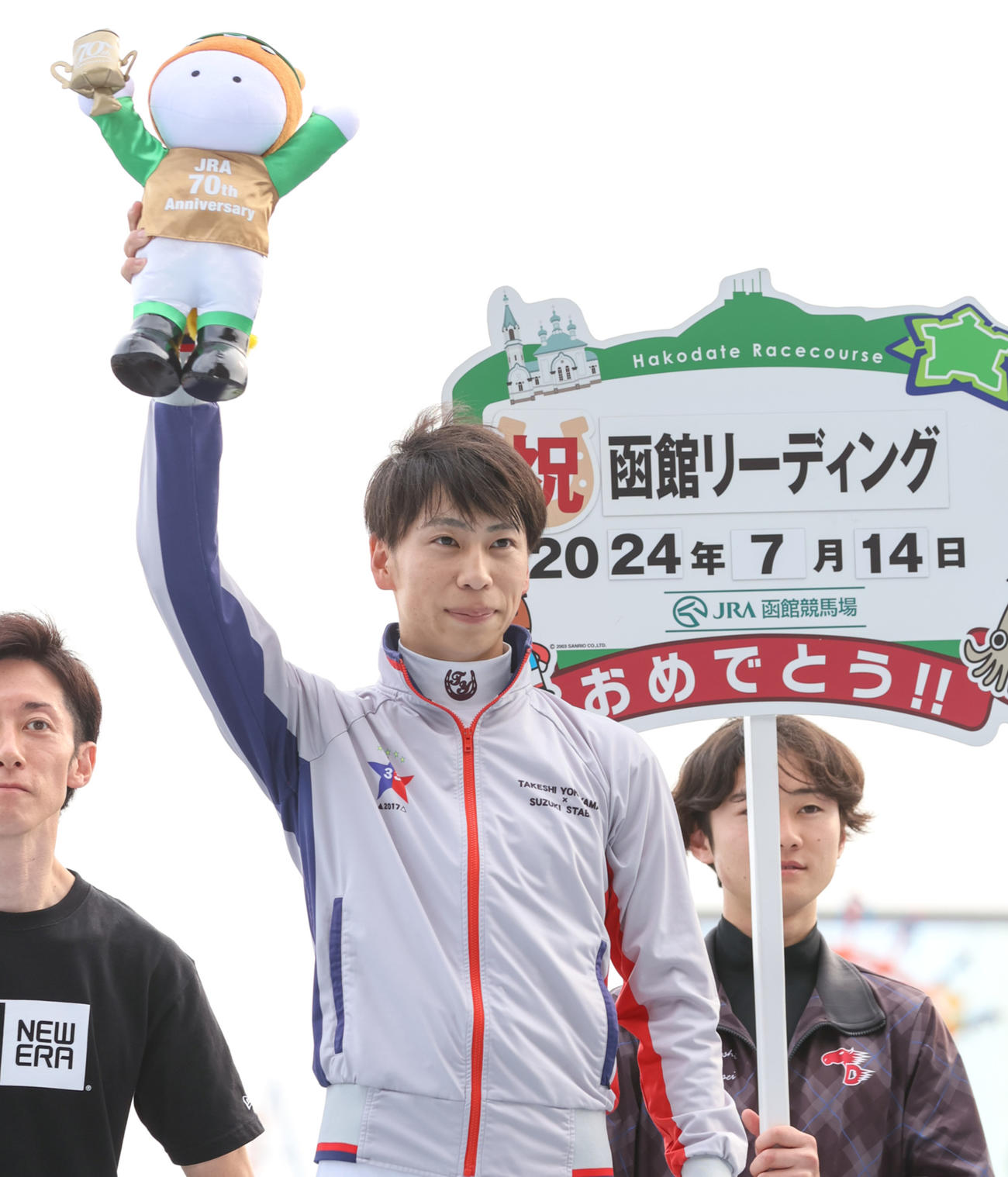 13勝を挙げ函館リーディングに輝いた横山武騎手（撮影・村野早祐）