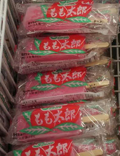 新潟で人気のご当地アイス「もも太郎」（撮影・日刊スポーツ記者）