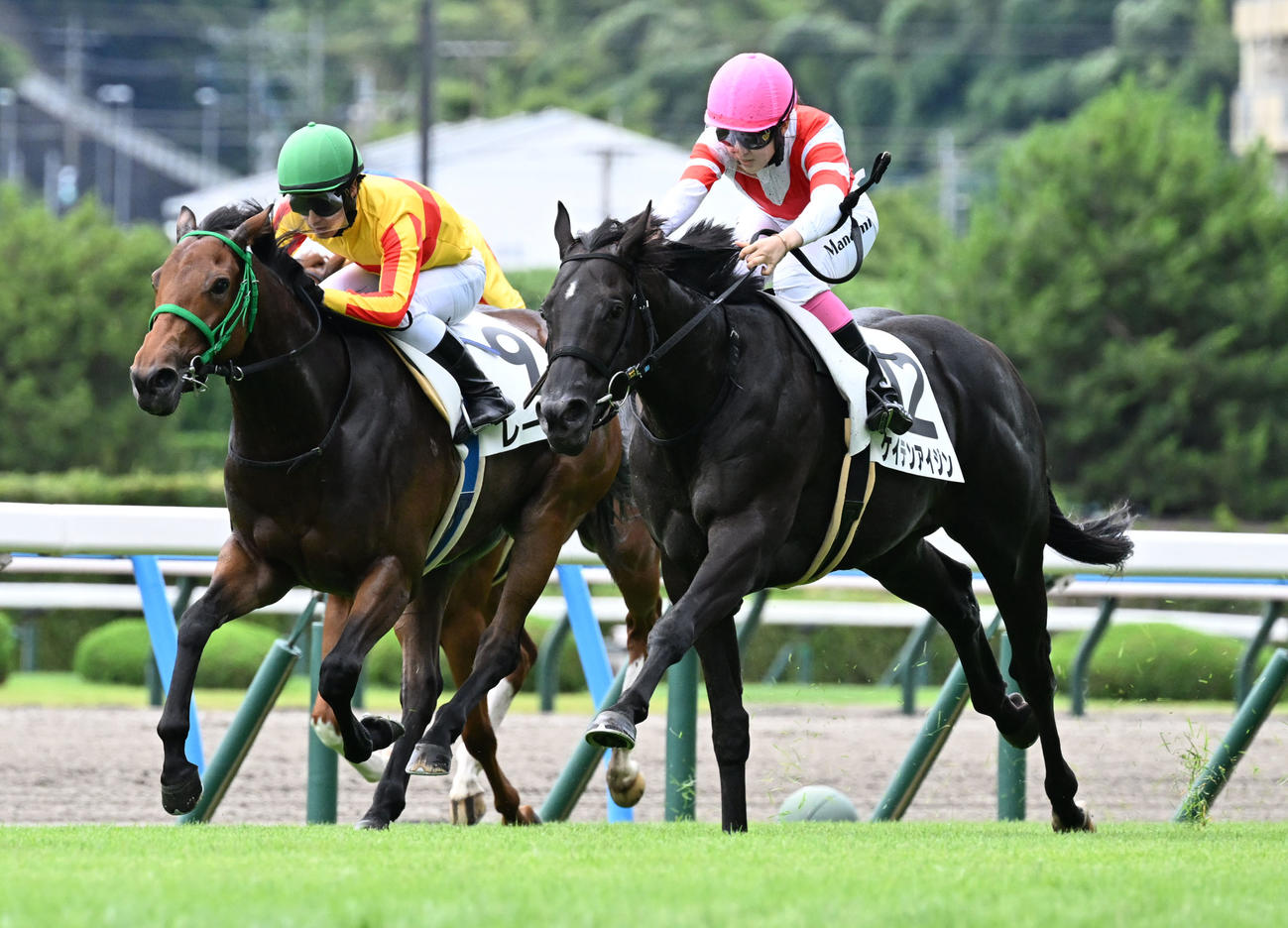 6月30日、小倉競馬場で、5Rの2歳新馬で1着のケイテンアイジン
