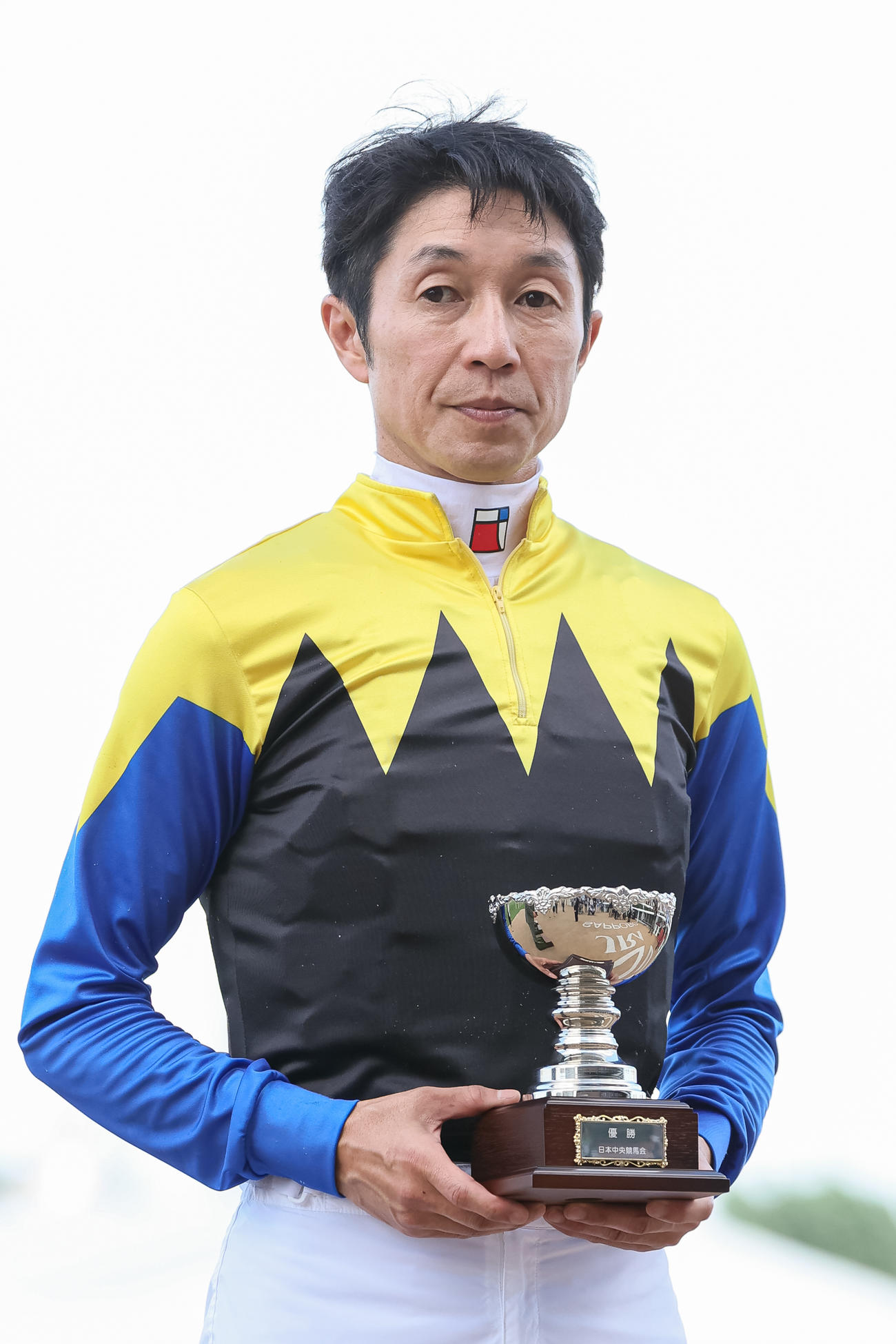 しらかばSを制した武豊騎手（撮影・村野早祐）