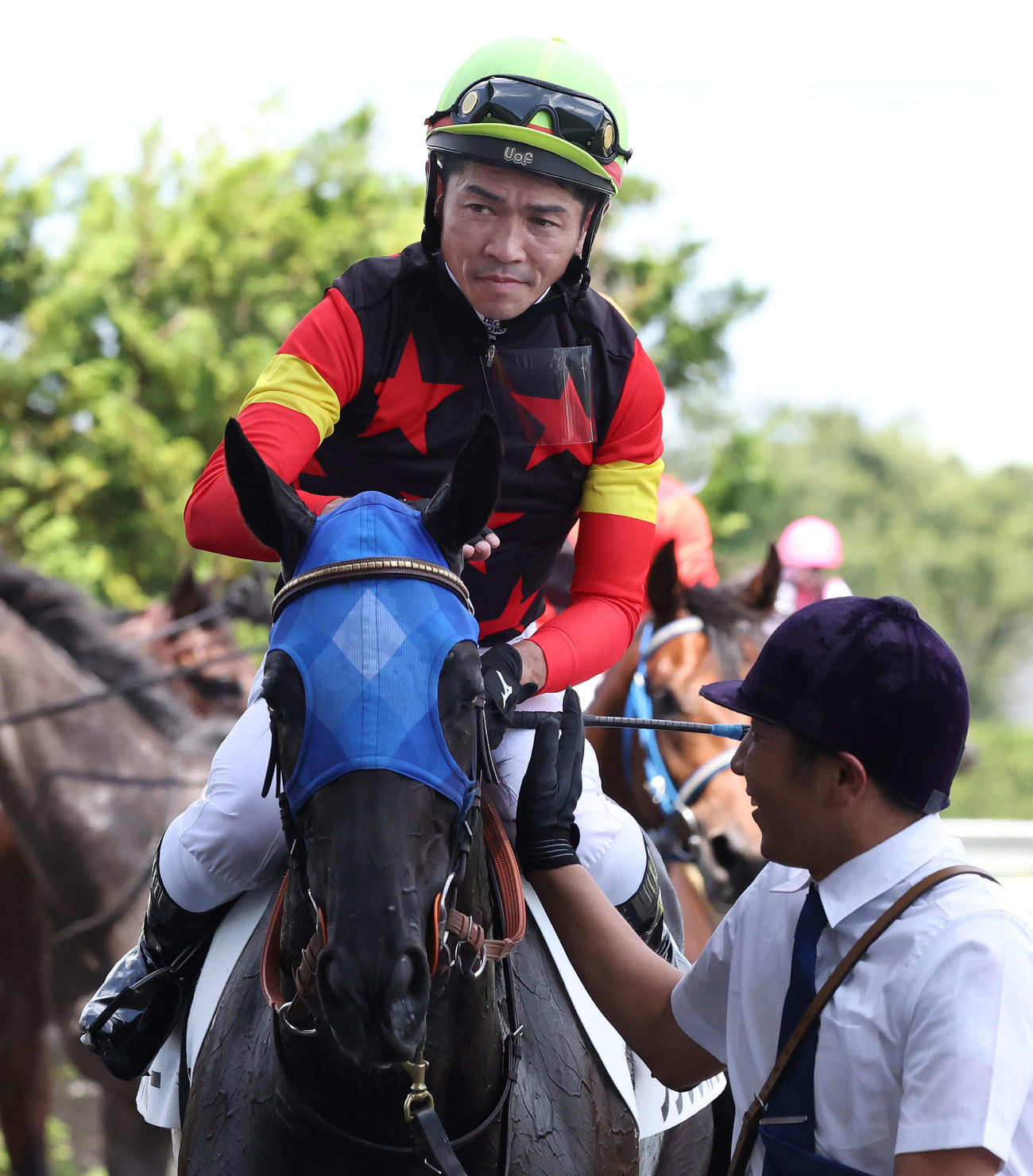 福島5R、2歳新馬戦を制したブラックルビーと戸崎騎手（撮影・丹羽敏通）