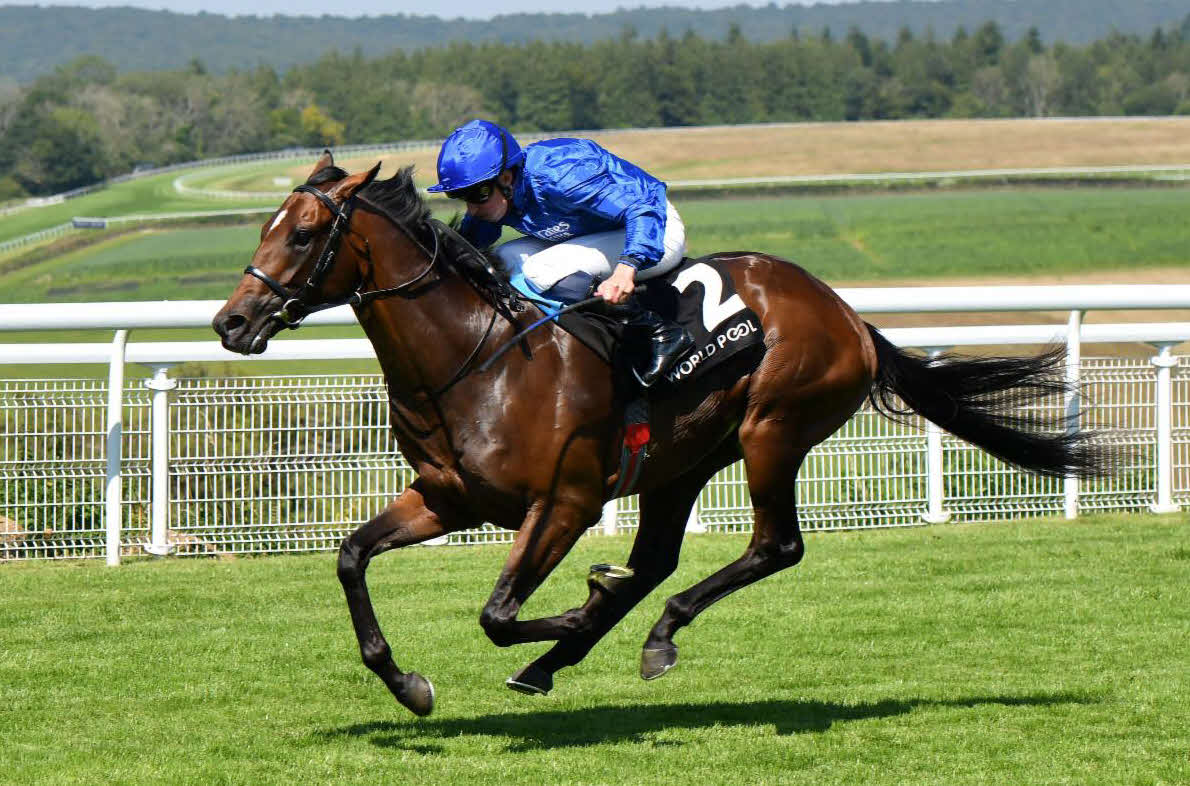 30日、グッドウッド競馬場でヴィンテージSを制したアオモリシティ（C）Goodwood Racecourse