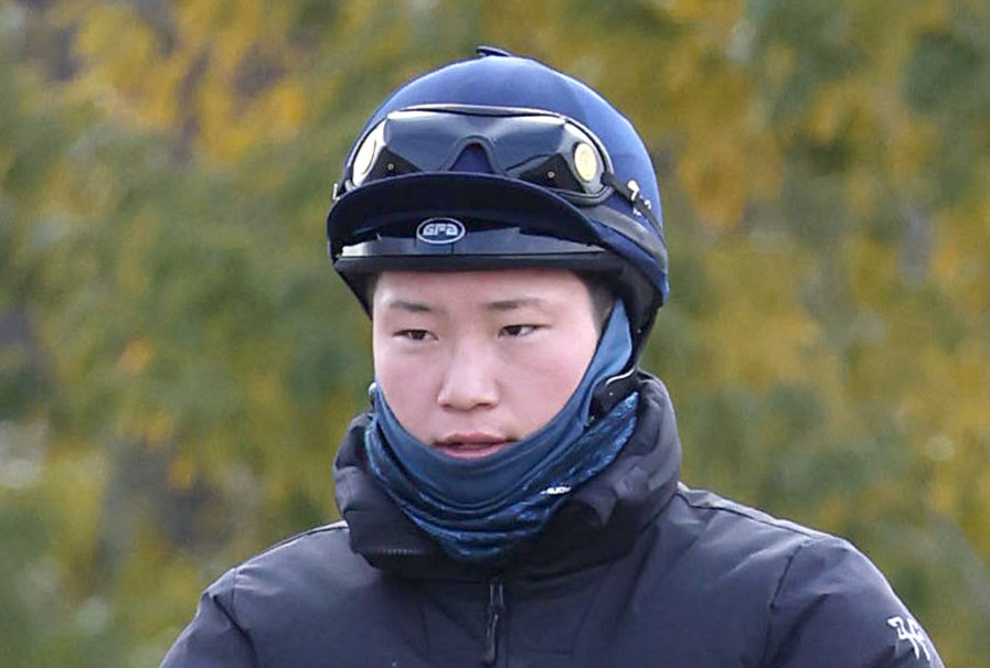 角田大河騎手（2024年1月撮影）