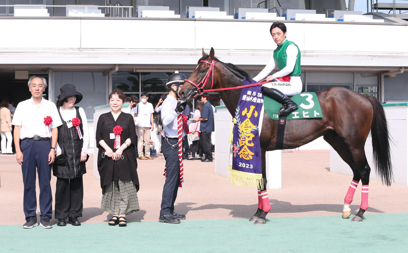 23年8月、小倉記念を制したエヒトと川田将雅騎手
