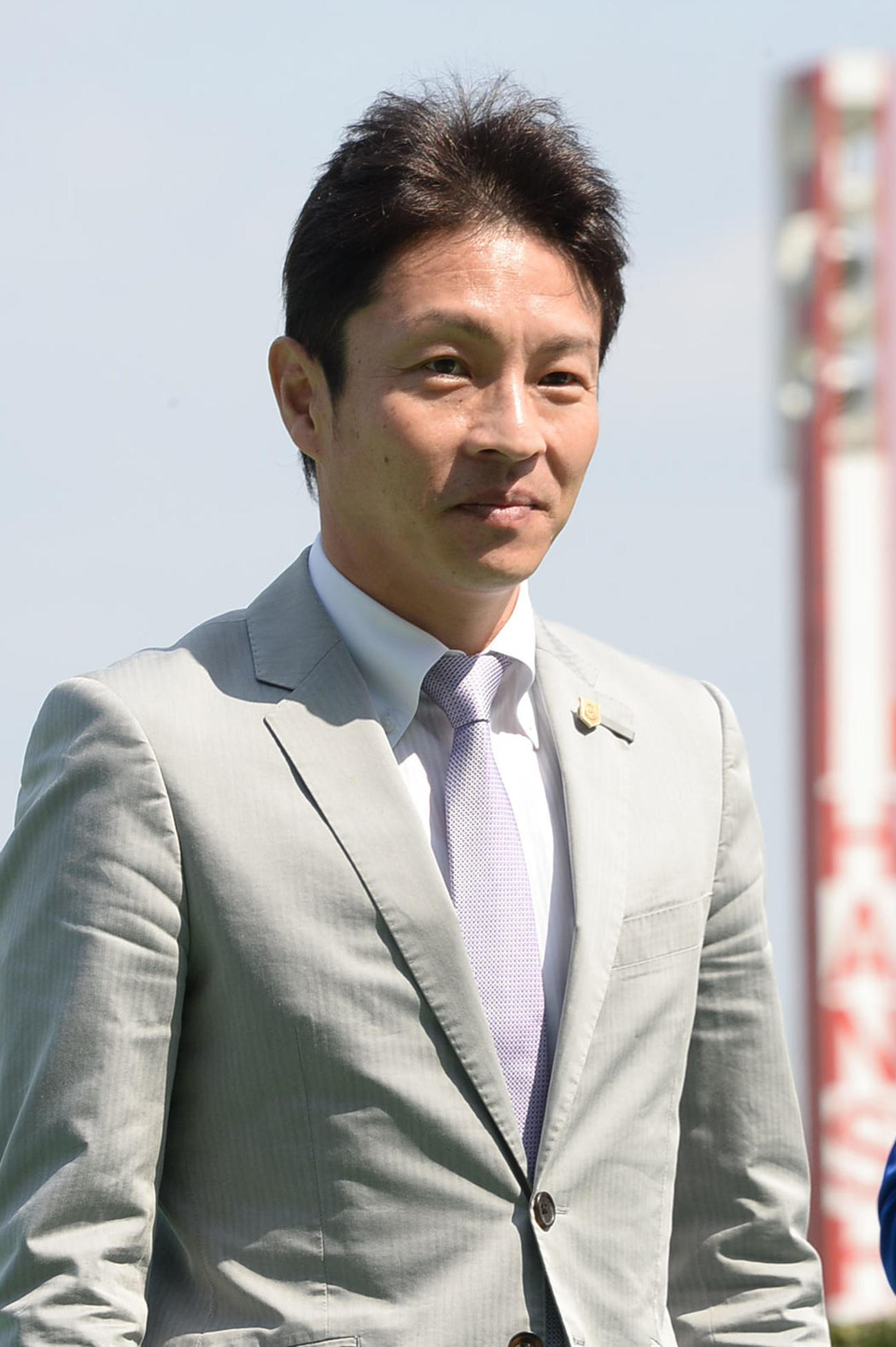 角田晃一調教師＝2016年3月20日