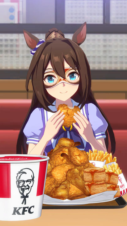 「ウマ娘プリティーダービー」と「ケンタッキーフライドチキン」のコラボがスタート（C）Cygames，Inc.