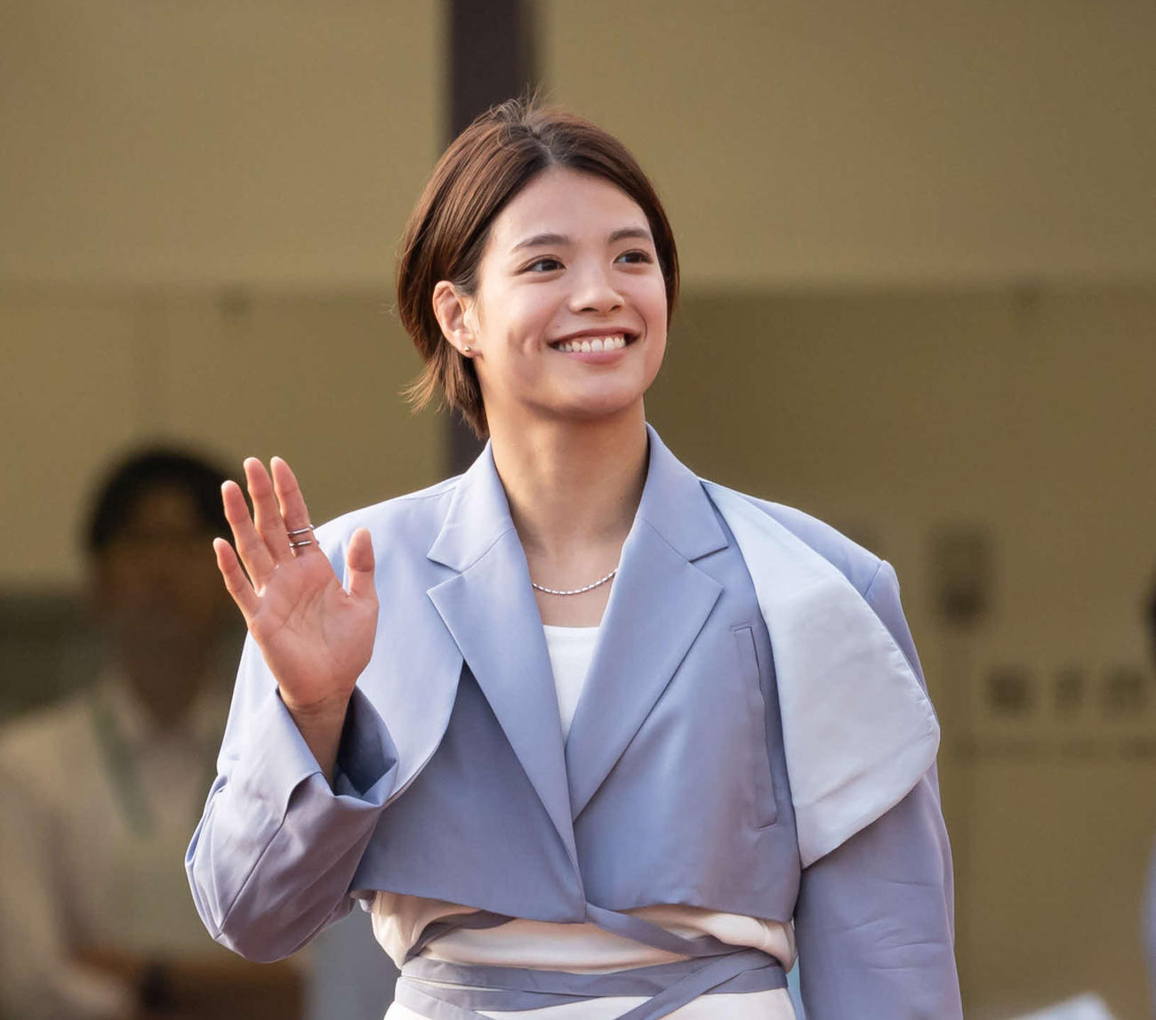 2024WASJのプレゼンターを務めた阿部詩（撮影・村野早祐）