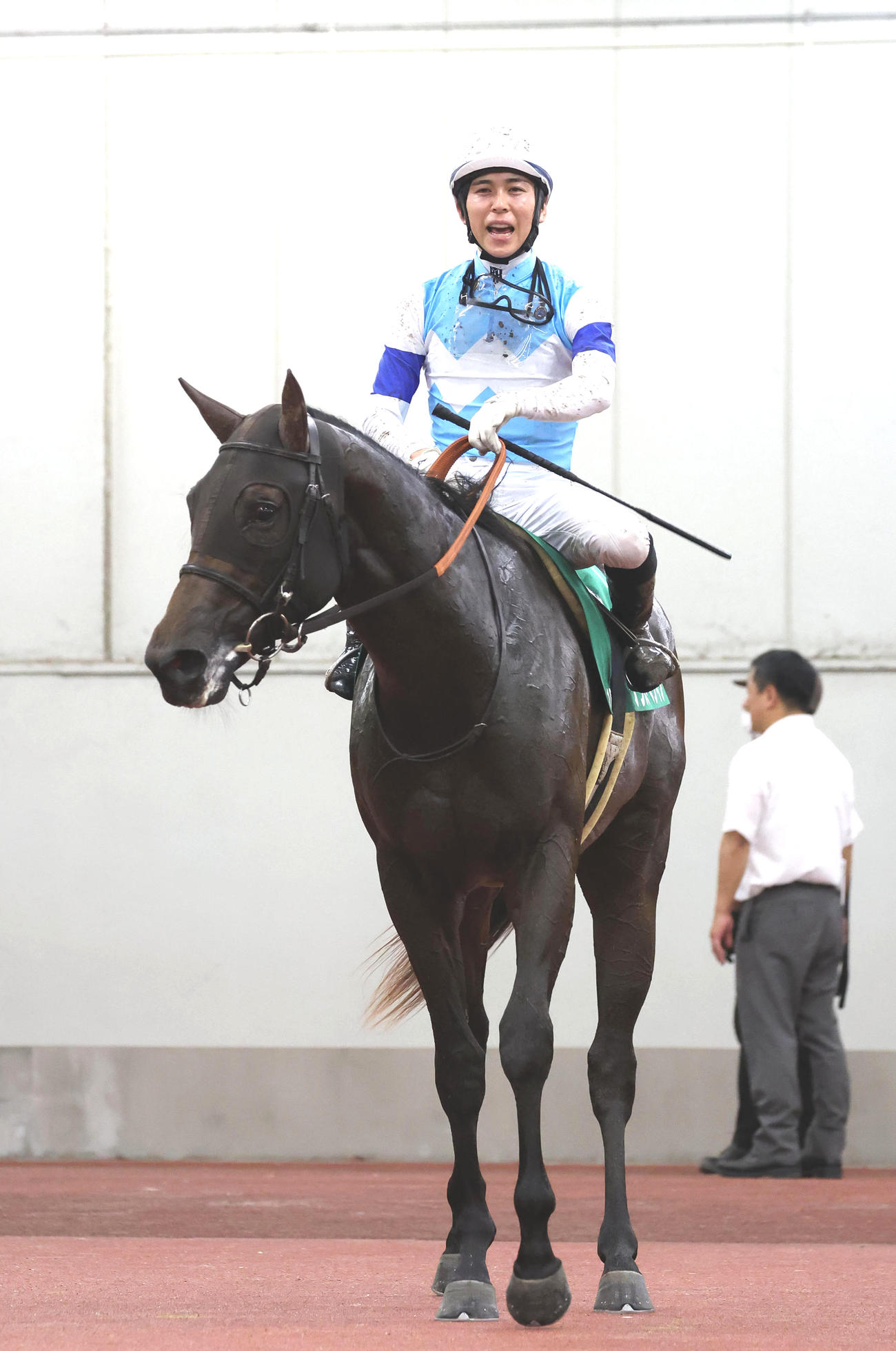 小倉2歳S2着に入ったクラスペディア（撮影・白石智彦）