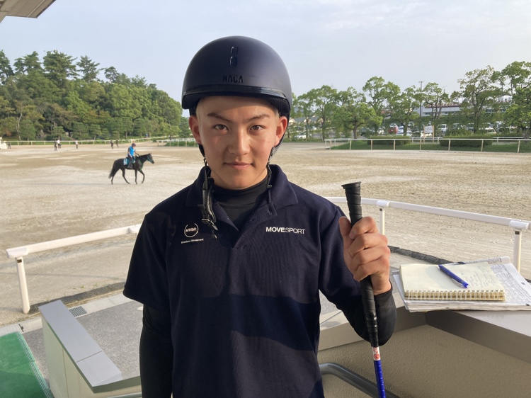 ニュージーランドから一時帰国した大久保友雅騎手（撮影・太田尚樹）
