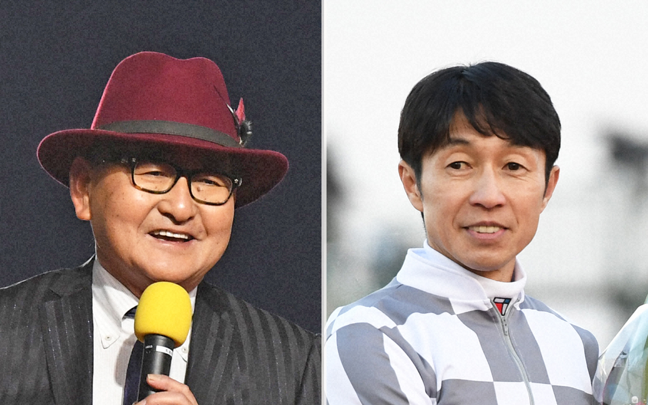 矢作師（左）と武豊騎手