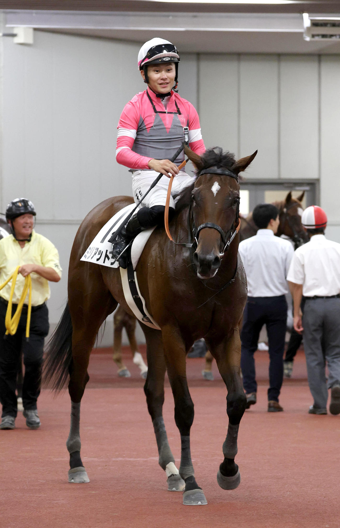 中京4R、新馬戦を制したミリアッドラヴ（撮影・白石智彦）