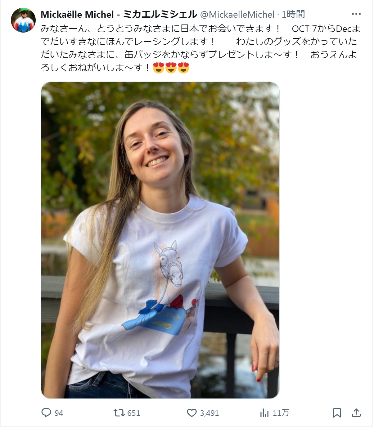 ミカエル・ミシェルのXから
