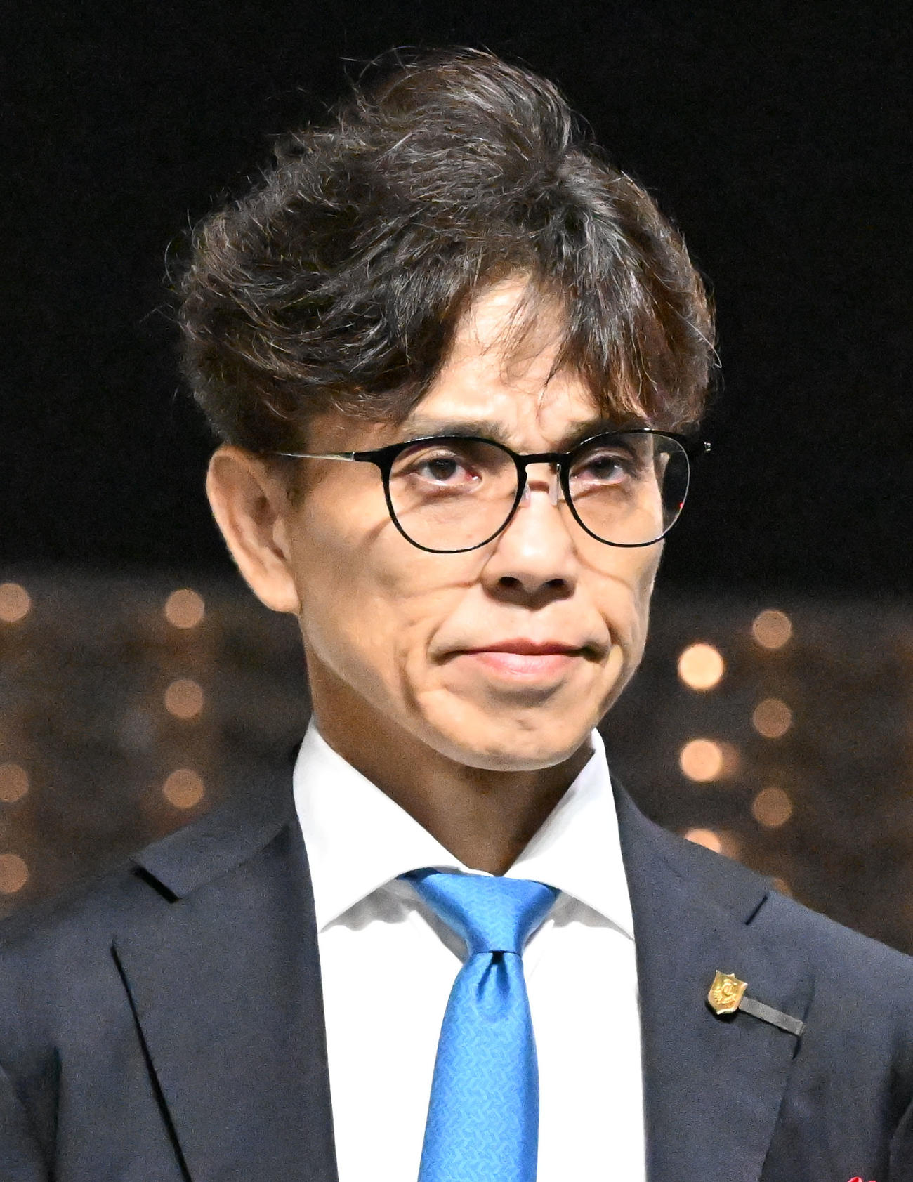 船橋11R第71回　日本テレビ盃　ウィリアムバローズで日本テレビ盃を制した上村師（撮影・千葉一成）