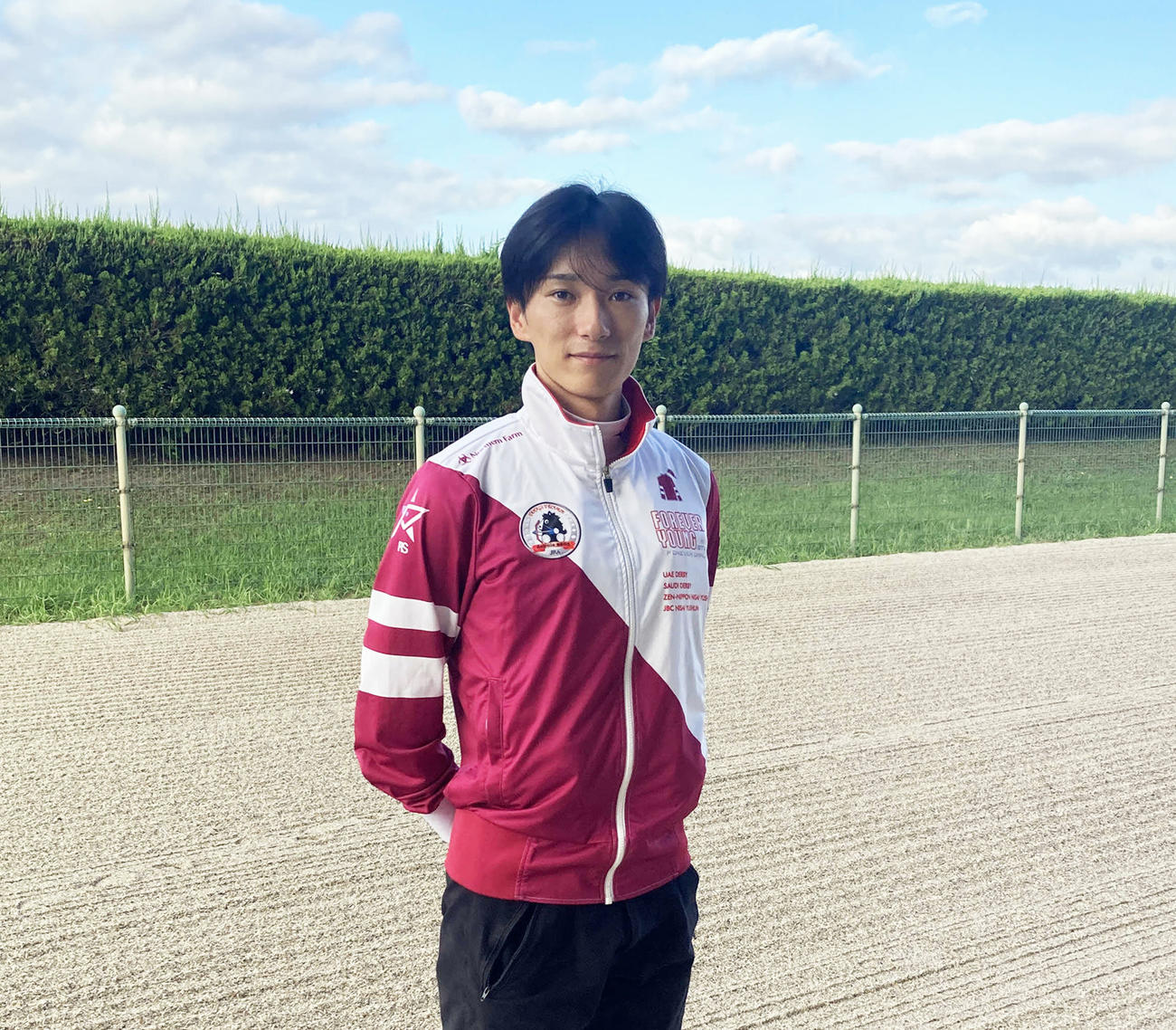 大一番への胸中を語った坂井騎手（撮影・太田尚樹）