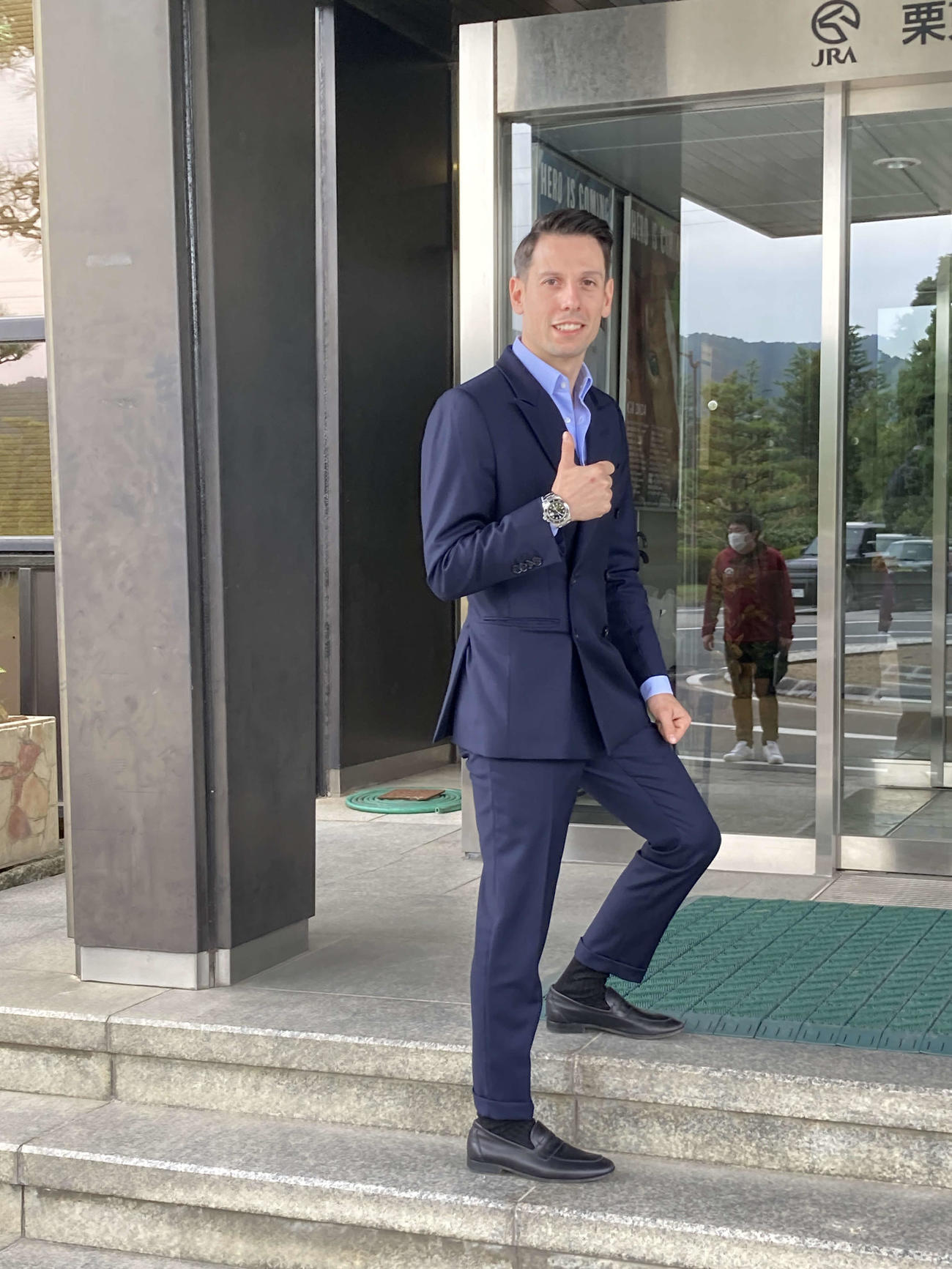2年ぶりに短期免許で騎乗するC・デムーロ騎手（撮影・太田尚樹）