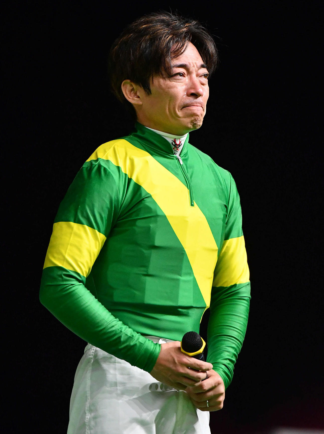 地元佐賀でのJBCクラシックをウィルソンテソーロで勝利した川田将雅騎手は感極まり涙（撮影・岩下翔太）