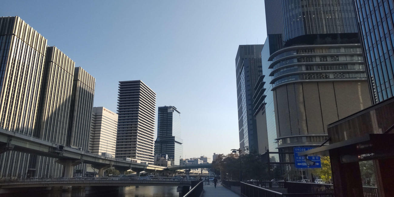 金曜朝の中之島（大阪）