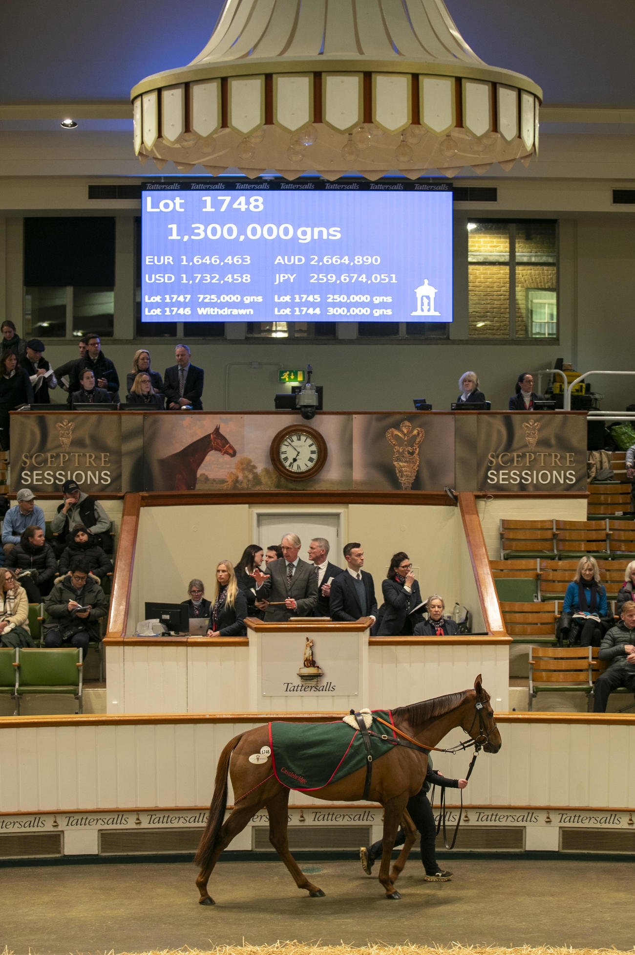 130万ギニーで落札されたルミエールロック（C）Tattersalls