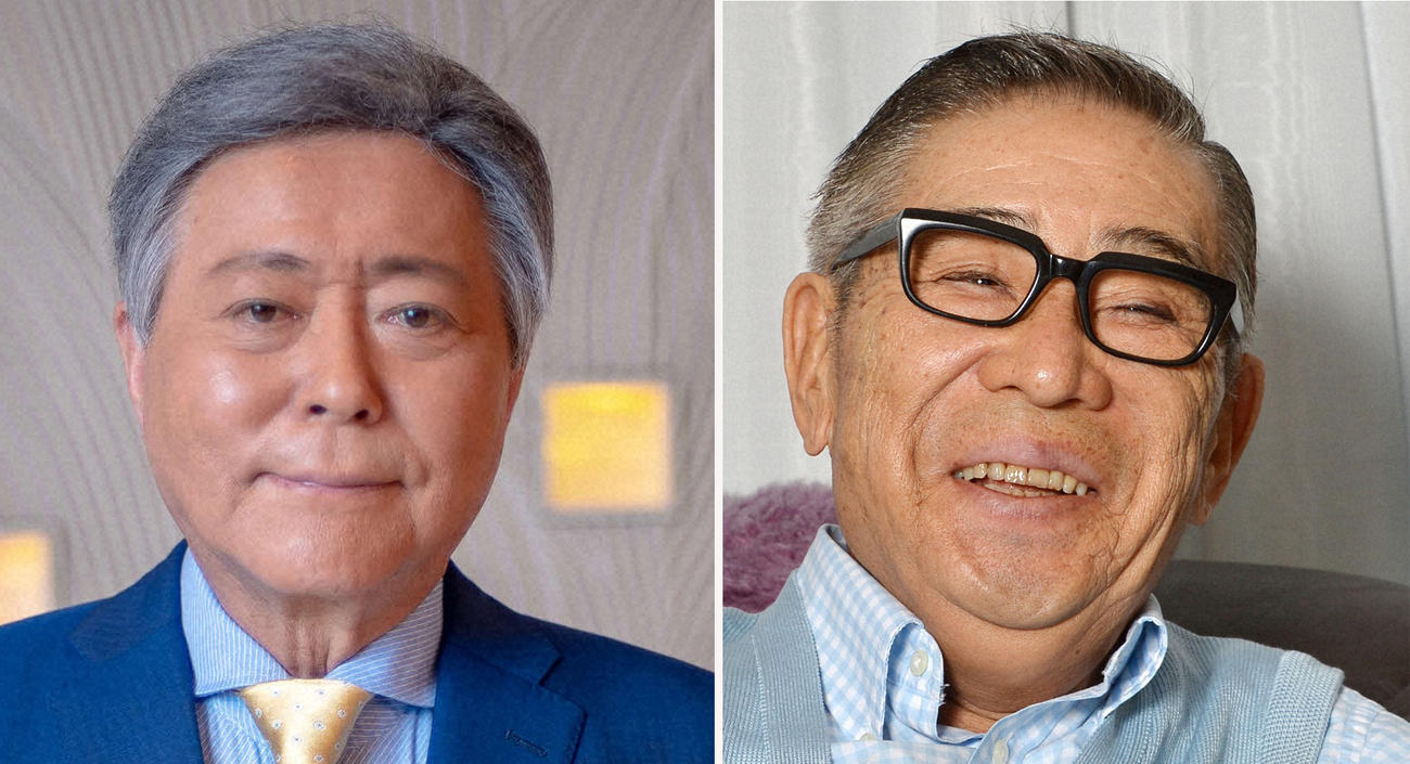 小倉智昭さん（左）と大橋巨泉さん