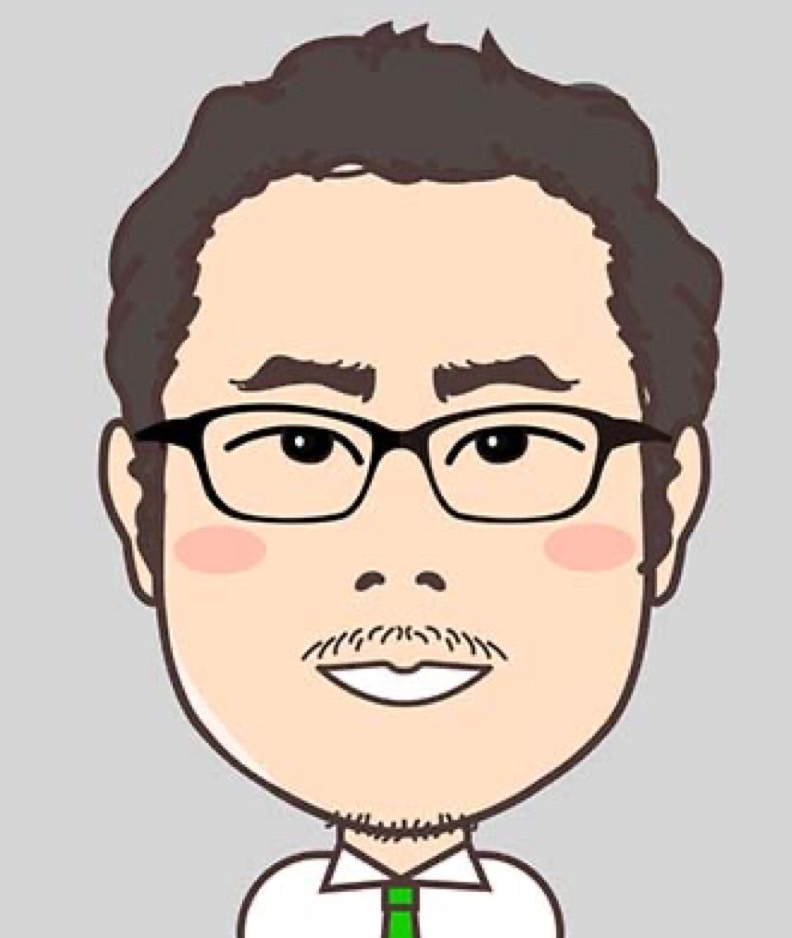 昨年の有馬記念を的中した舟元記者の似顔絵イラスト