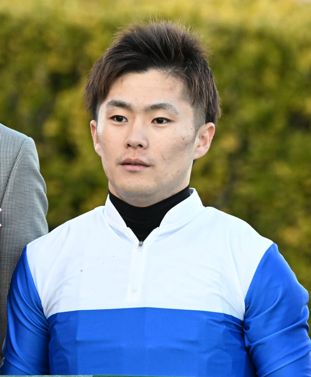 中山11R、ターコイズSをアルジーヌで制した西村騎手（撮影・千葉一成）