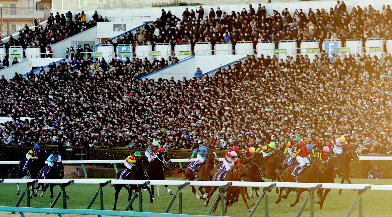 有馬記念を制した戸崎騎手騎乗のレガレイラ（撮影・野上伸悟）