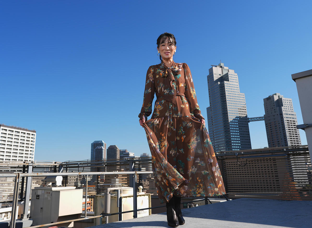 東京本社を訪れ、東京大賞典を予想した細江純子（撮影・菅敏）
