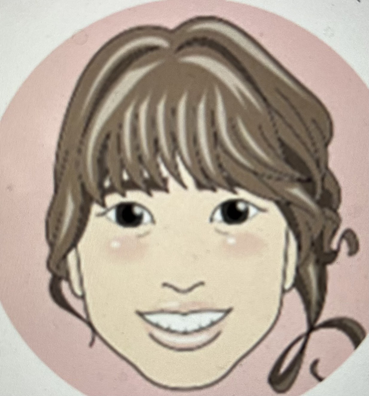 ことは記者の似顔絵イラスト