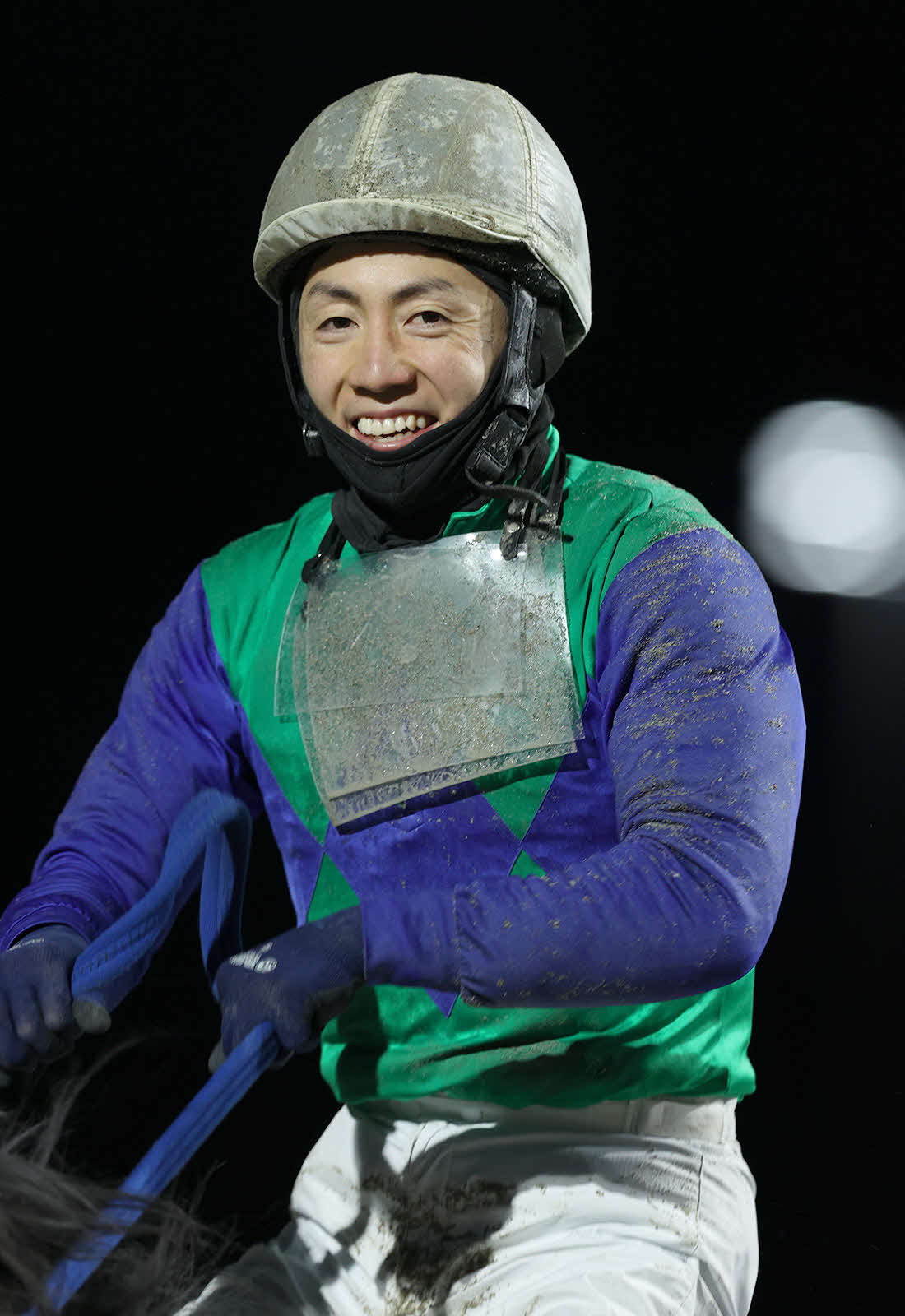 桐花賞でライアンに騎乗し、デビュー10年目にして重賞初勝利を飾った小林凌騎手（提供・岩手県競馬組合）