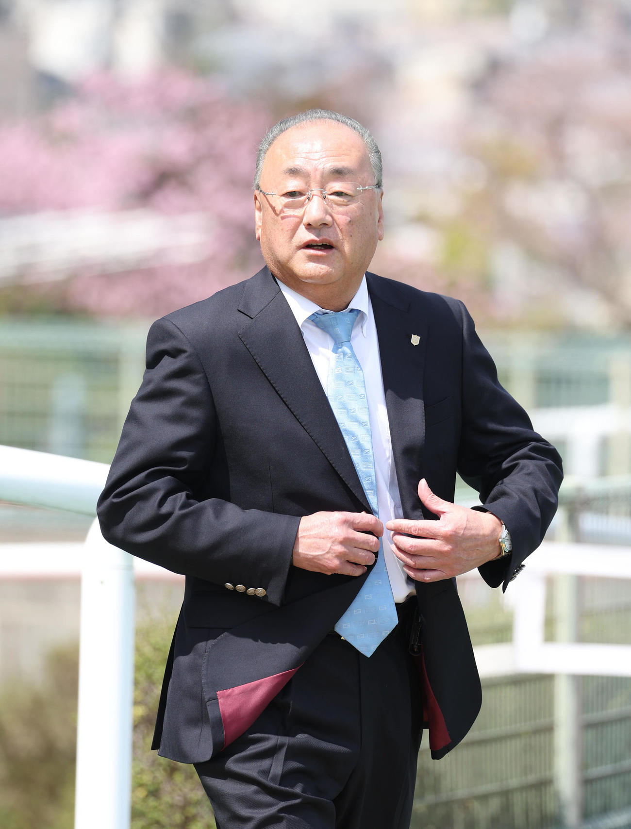 G1でも活躍した個性派の馬を育てた藤沢則雄調教師（2024年4月7日撮影）