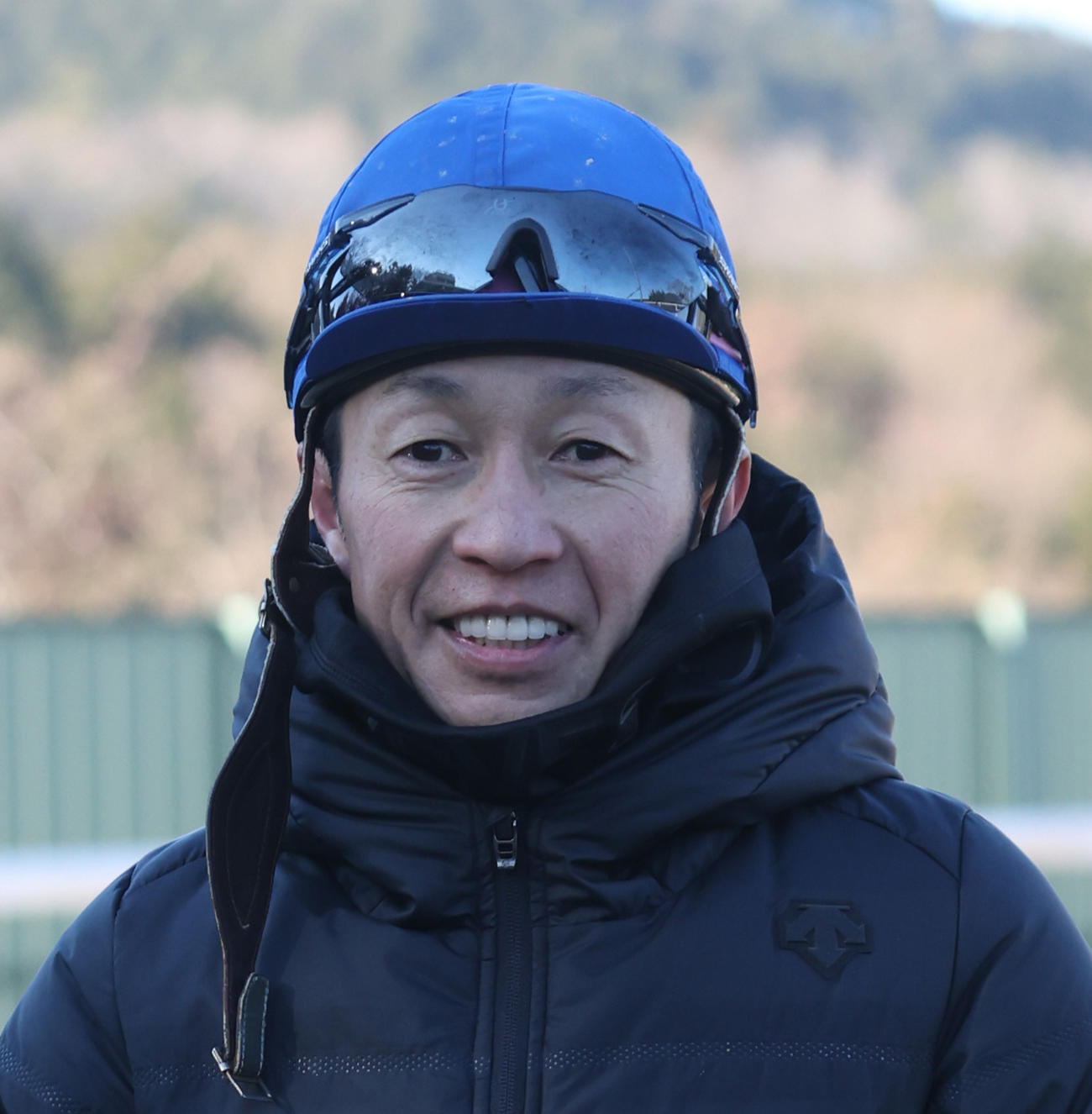 笑顔を見せる武豊騎手