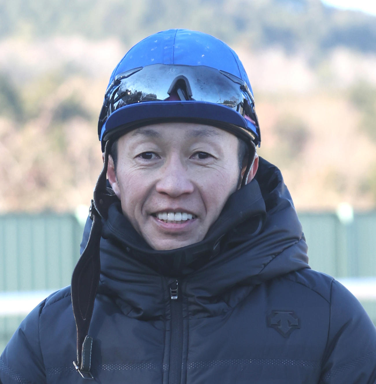 笑顔を見せる武豊騎手